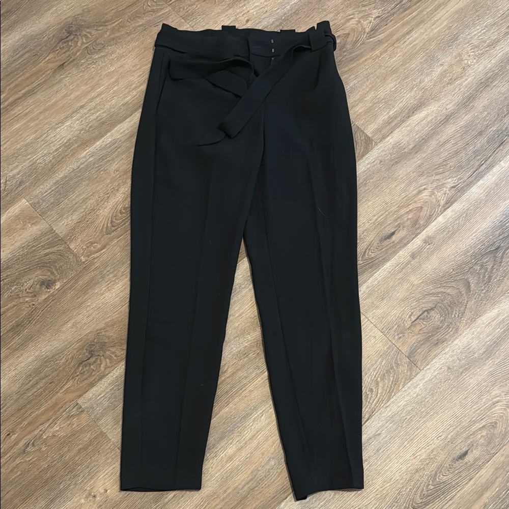 Express Black Tie-Waist Trousers